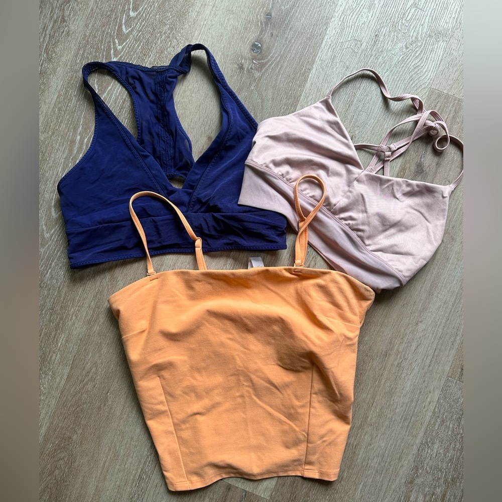 Lululemon and ALO sports bras